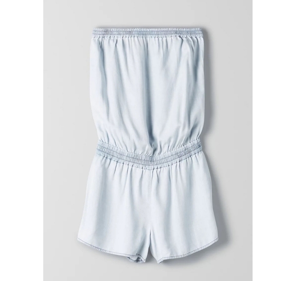 Aritzia Talula Sunday Best Cropsey White Blanc Romper NWT - Picture 3 of 11